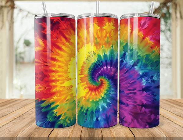 Tie Dye Sublimation 20 oz Tumbler Wrap 001