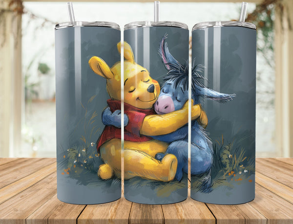 Winnie The Pooh Sublimation 20 oz Tumbler Wrap 010