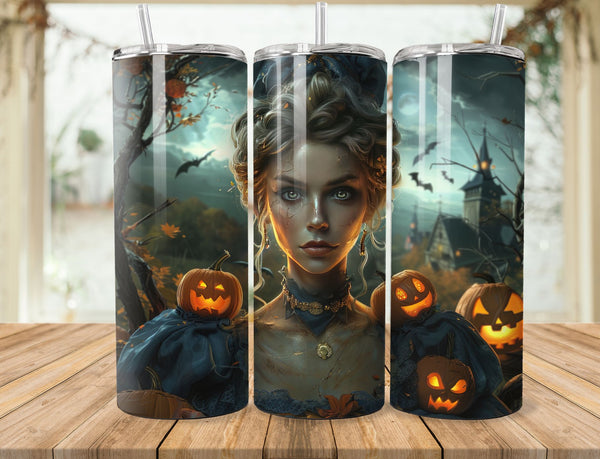 Halloween Sublimation 20 oz Tumbler Wrap 010