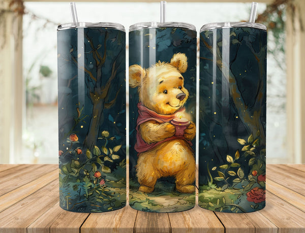 Winnie The Pooh Sublimation 20 oz Tumbler Wrap 001