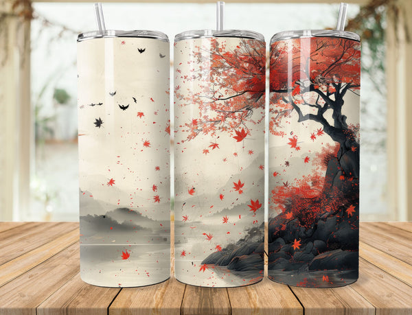 Autumn Sublimation 20 oz Tumbler Wrap 001