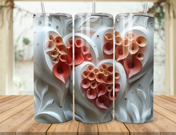 Valentines Sublimation 20 oz Tumbler Wrap 001