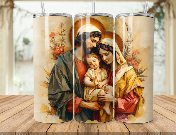 Nativity Sublimation 20 oz Tumbler Wrap 001