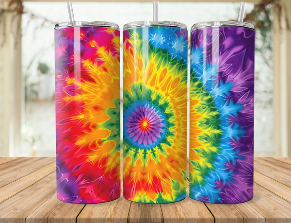 Tie Dye Sublimation 20 oz Tumbler Wrap 002