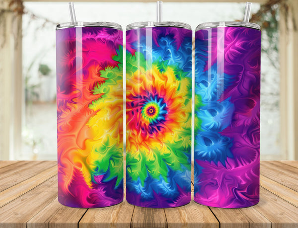 Tie Dye Sublimation 20 oz Tumbler Wrap 003