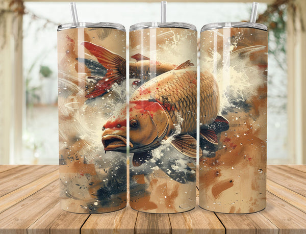 Fishing Sublimation 20 oz Tumbler Wrap 005