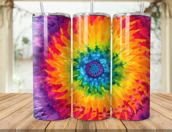 Tie Dye Sublimation 20 oz Tumbler Wrap 004