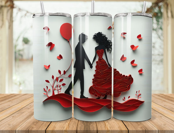 Valentines Sublimation 20 oz Tumbler Wrap 005