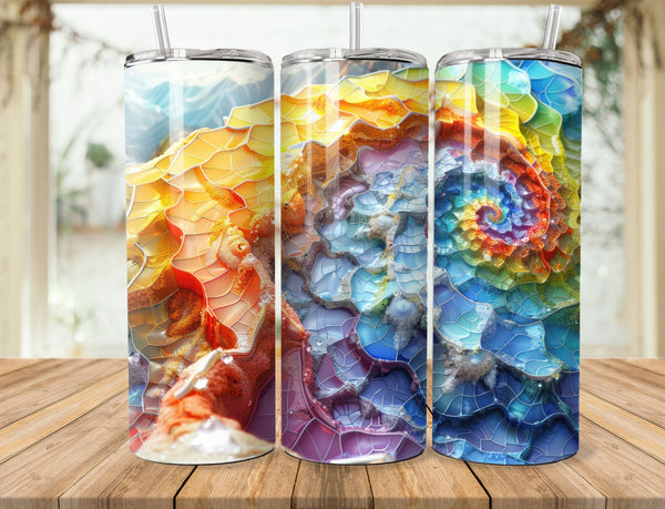 Abstract Sublimation 20 oz Tumbler Wrap 001