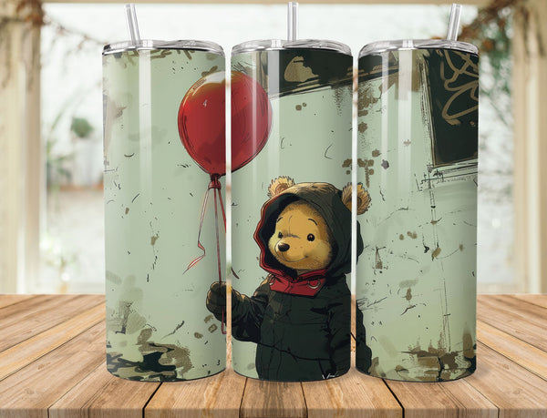 Winnie The Pooh Sublimation 20 oz Tumbler Wrap 005