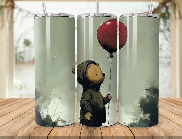 Winnie The Pooh Sublimation 20 oz Tumbler Wrap 006