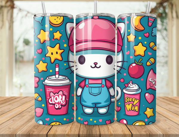 Hello Kitty Sublimation 20 oz Tumbler Wrap 006