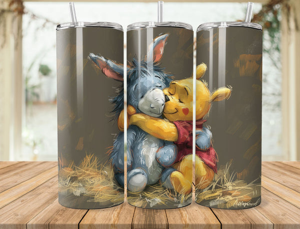 Winnie The Pooh Sublimation 20 oz Tumbler Wrap 007