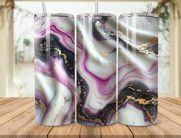 Marble Sublimation 20 oz Tumbler Wrap 007