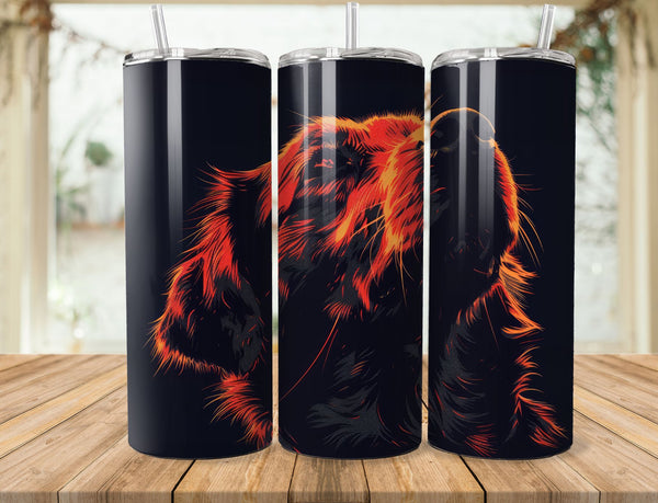 Dog Sublimation 20 oz Tumbler Wrap 001