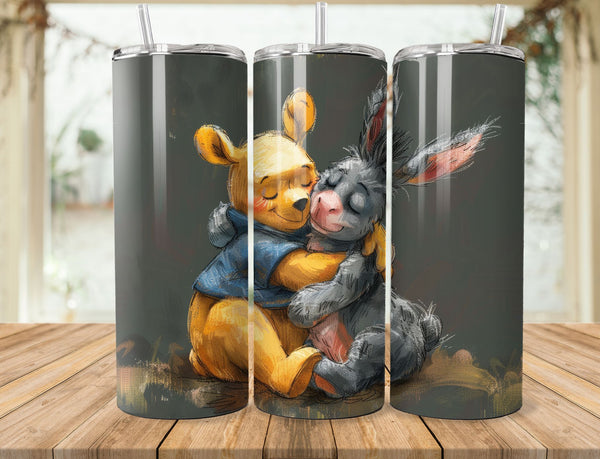 Winnie The Pooh Sublimation 20 oz Tumbler Wrap 008