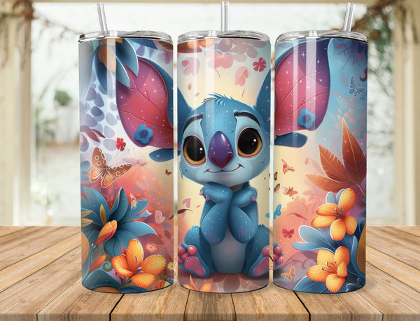 Stitch Sublimation 20 oz Tumbler Wrap 009