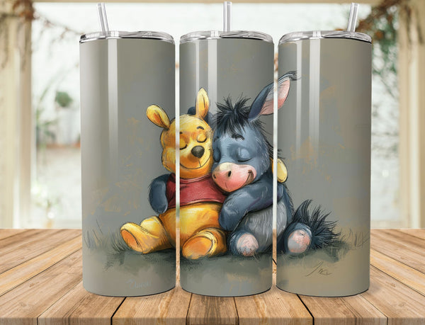 Winnie The Pooh Sublimation 20 oz Tumbler Wrap 009